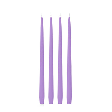 Purple 35cm Taper Candles - Pack of 96