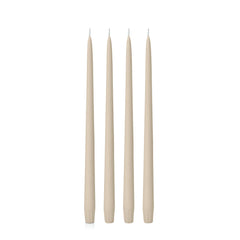 Sandstone 35cm Taper Candles Pack of 4