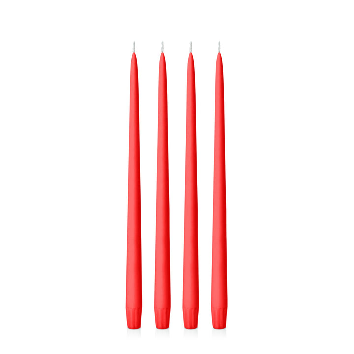 Scarlet 35cm Taper Candles - Pack of 96