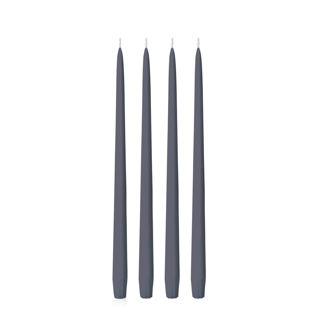 Steel Blue 35cm Taper Candles - Pack of 96