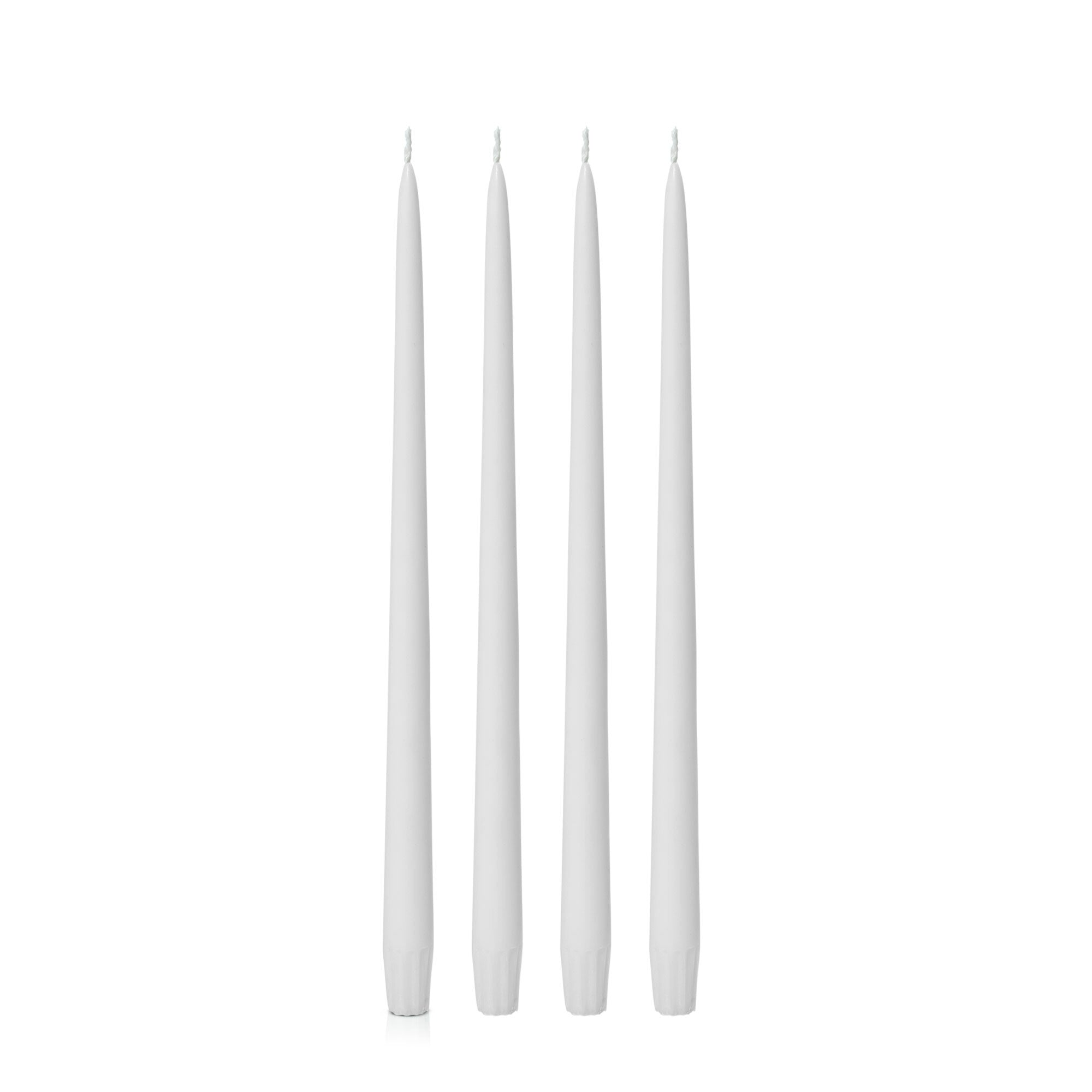 Stone 35cm Taper Candles Pack of 4