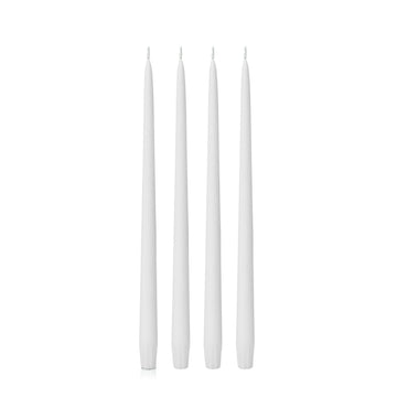 White 35cm Taper Candles - Pack of 96