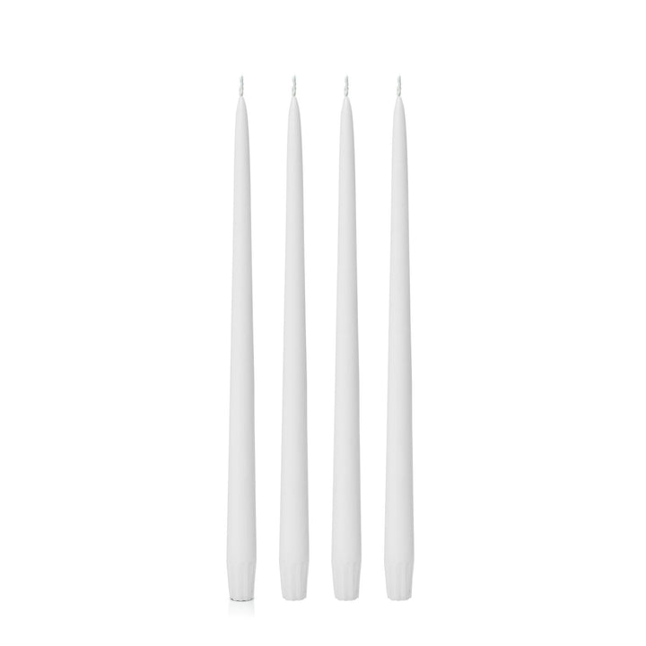 White 35cm Taper Candles - Pack of 96