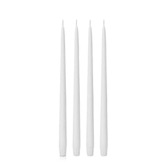White 35cm Taper Candles - Pack of 96