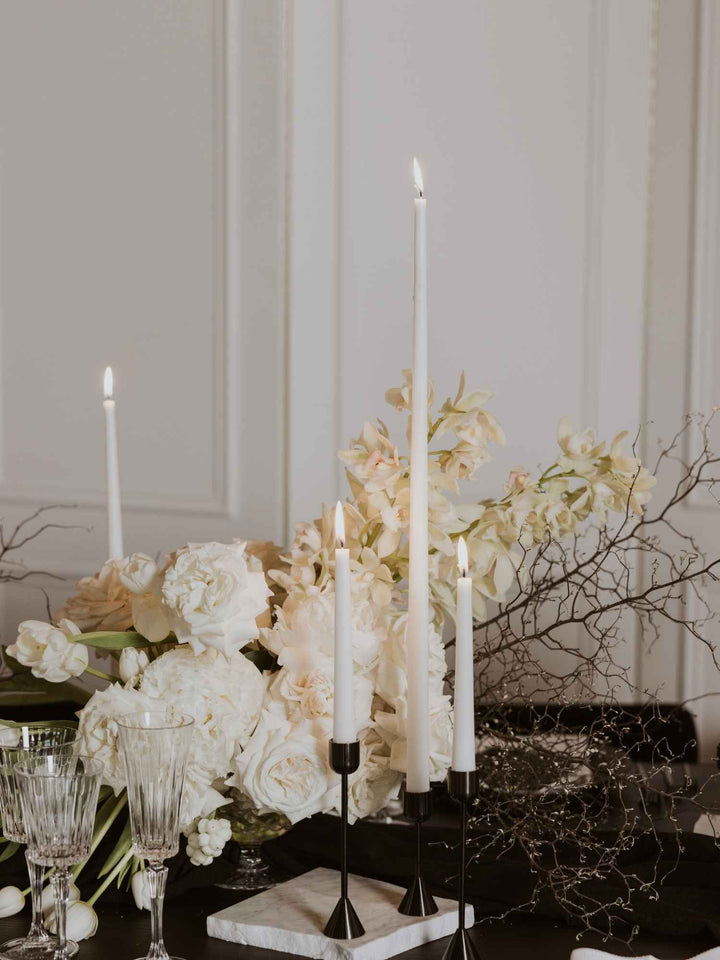 White 35cm Taper Candles - Pack of 96