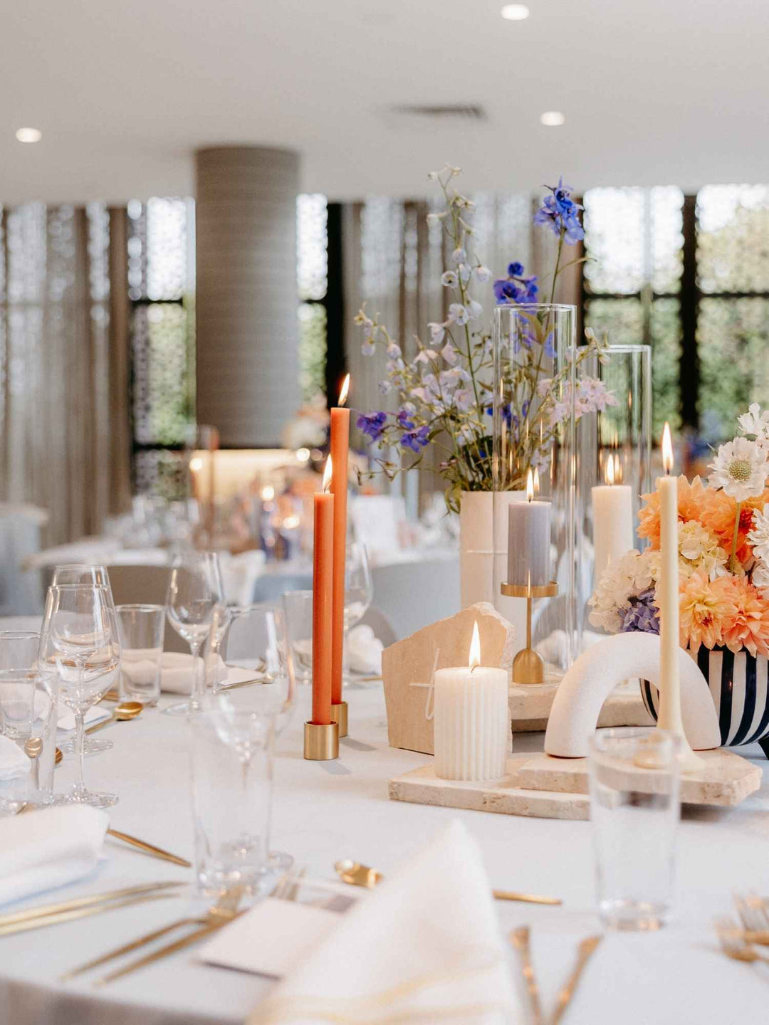 Baked Clay 40cm Dinner Candles - Pack of 96