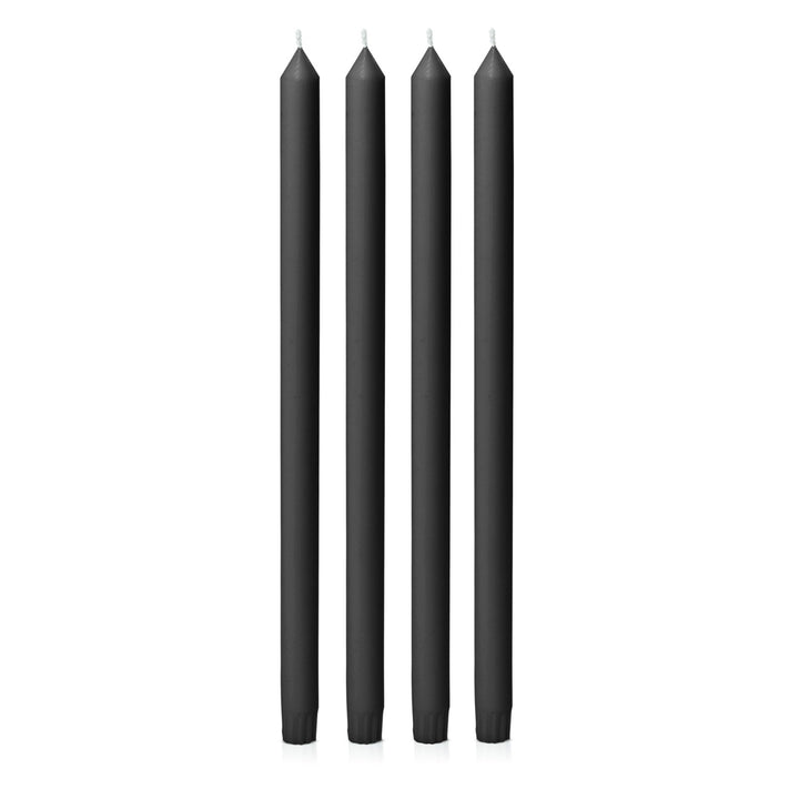 Black 40cm Dinner Candles - Pack of 96
