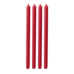 Chilli 40cm Dinner Candles Pack of 4