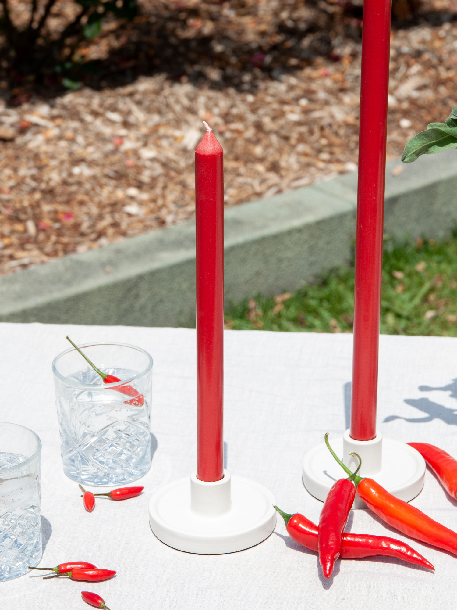 Chilli 40cm Dinner Candles Pack of 4
