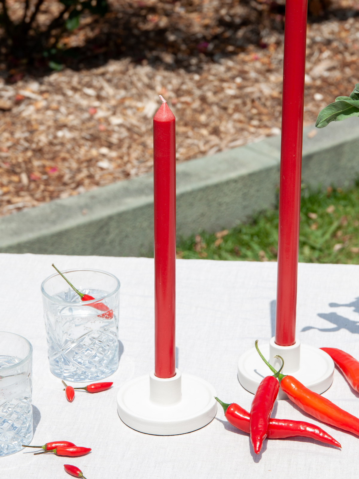 Chilli 40cm Dinner Candles Pack of 4