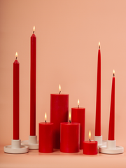 Chilli 40cm Dinner Candles Pack of 4