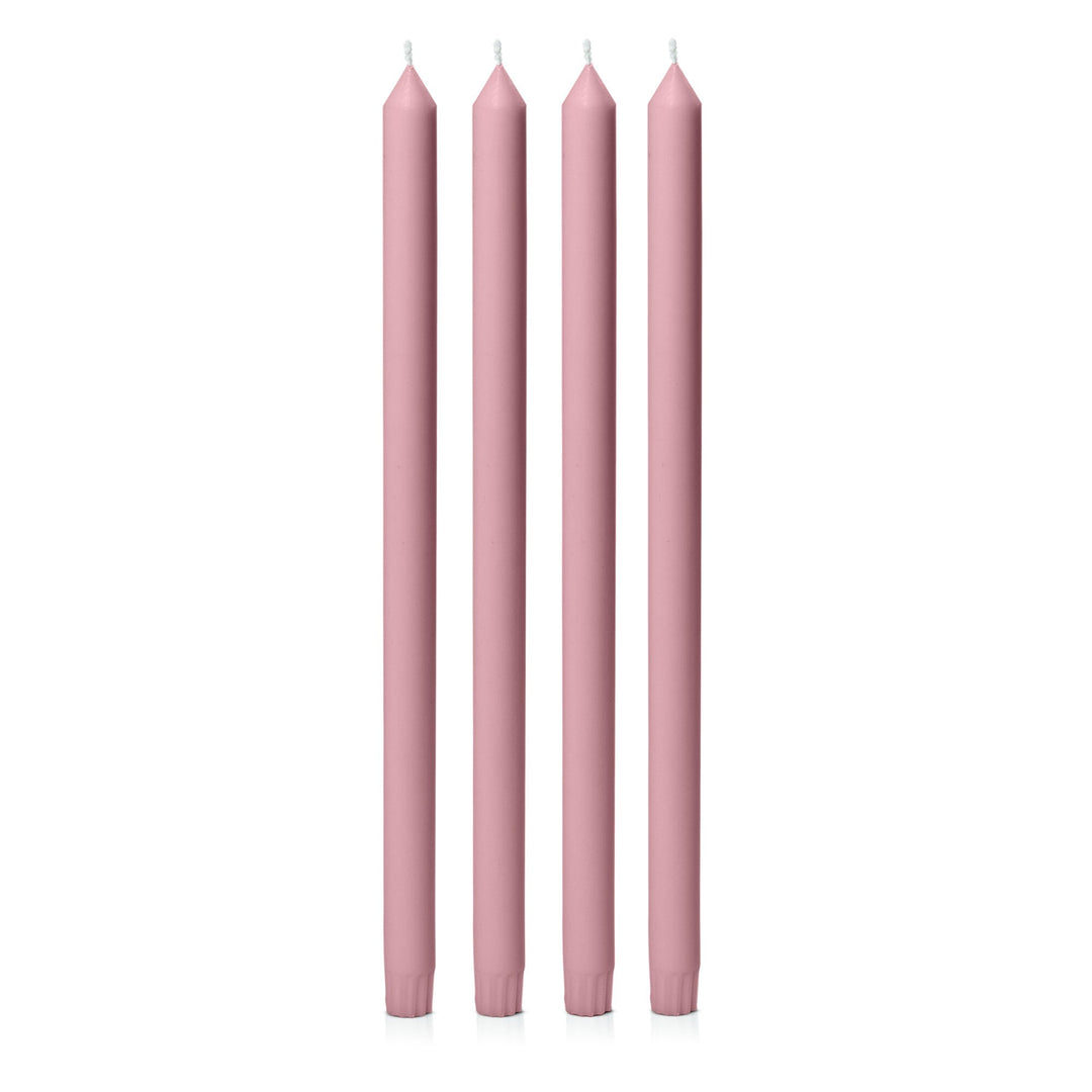Dusty Pink 40cm Dinner Candles - Pack of 96