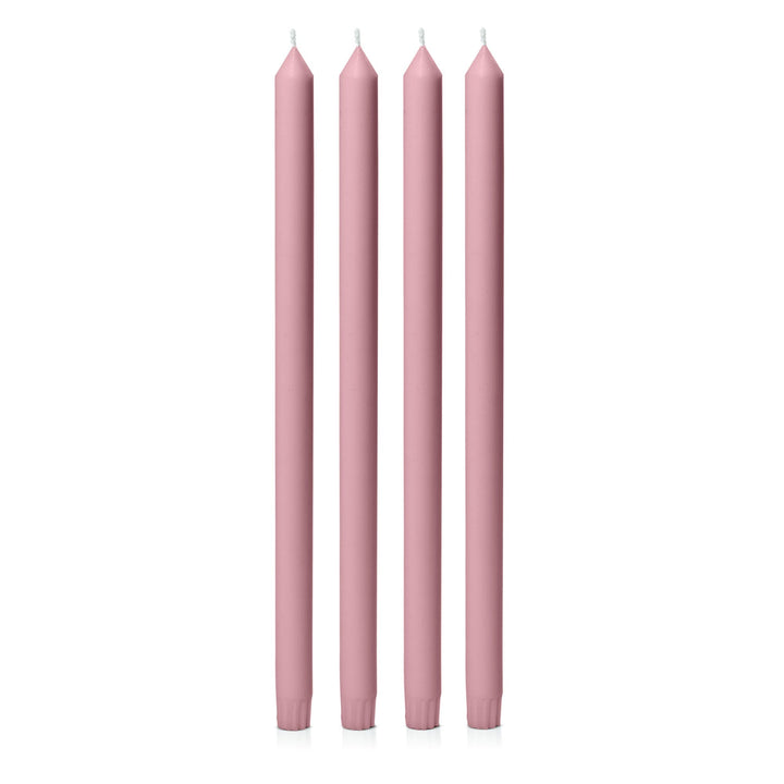 Dusty Pink 40cm Dinner Candles - Pack of 96