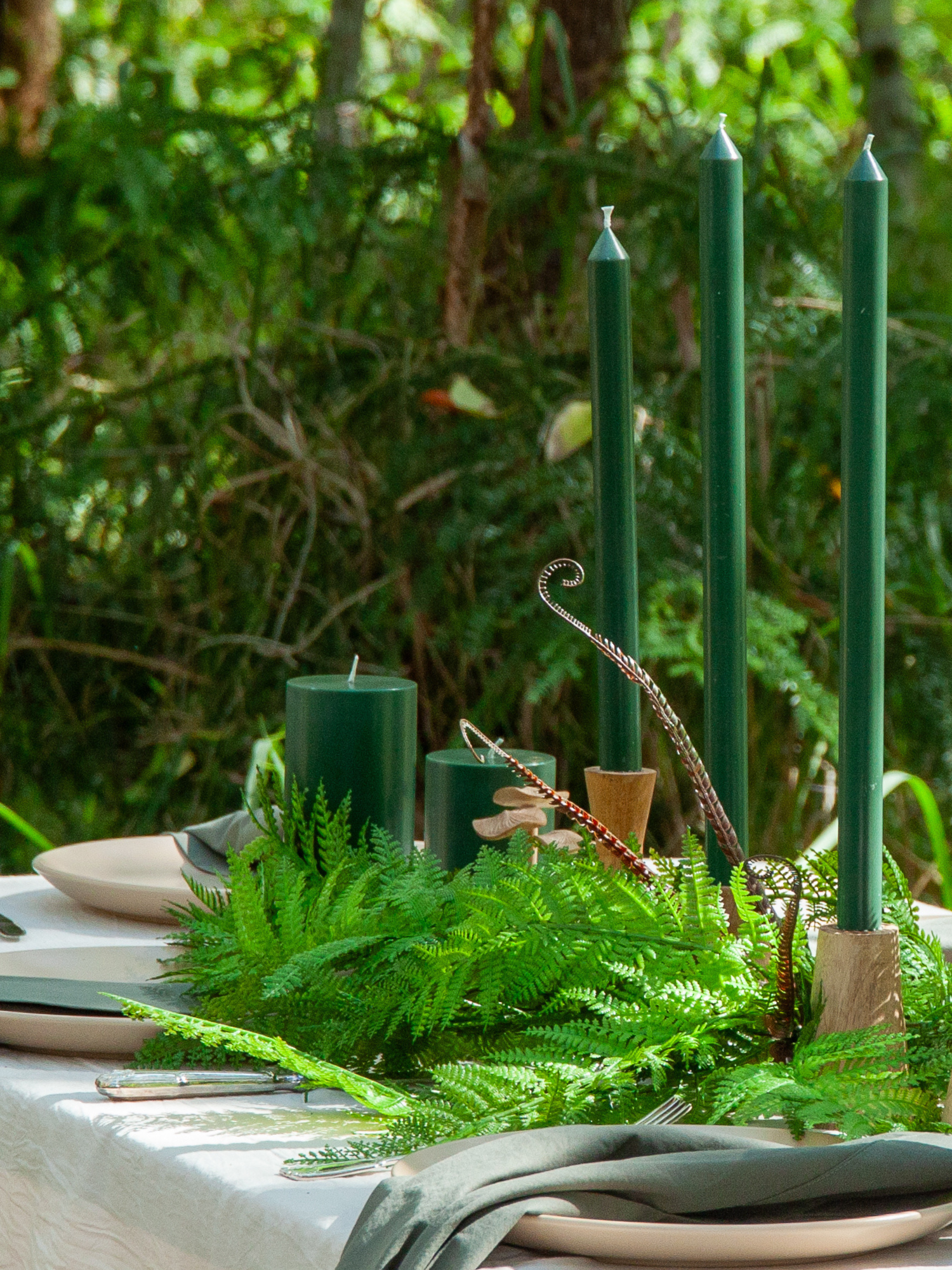 Forest 40cm Dinner Candles - Pack of 96