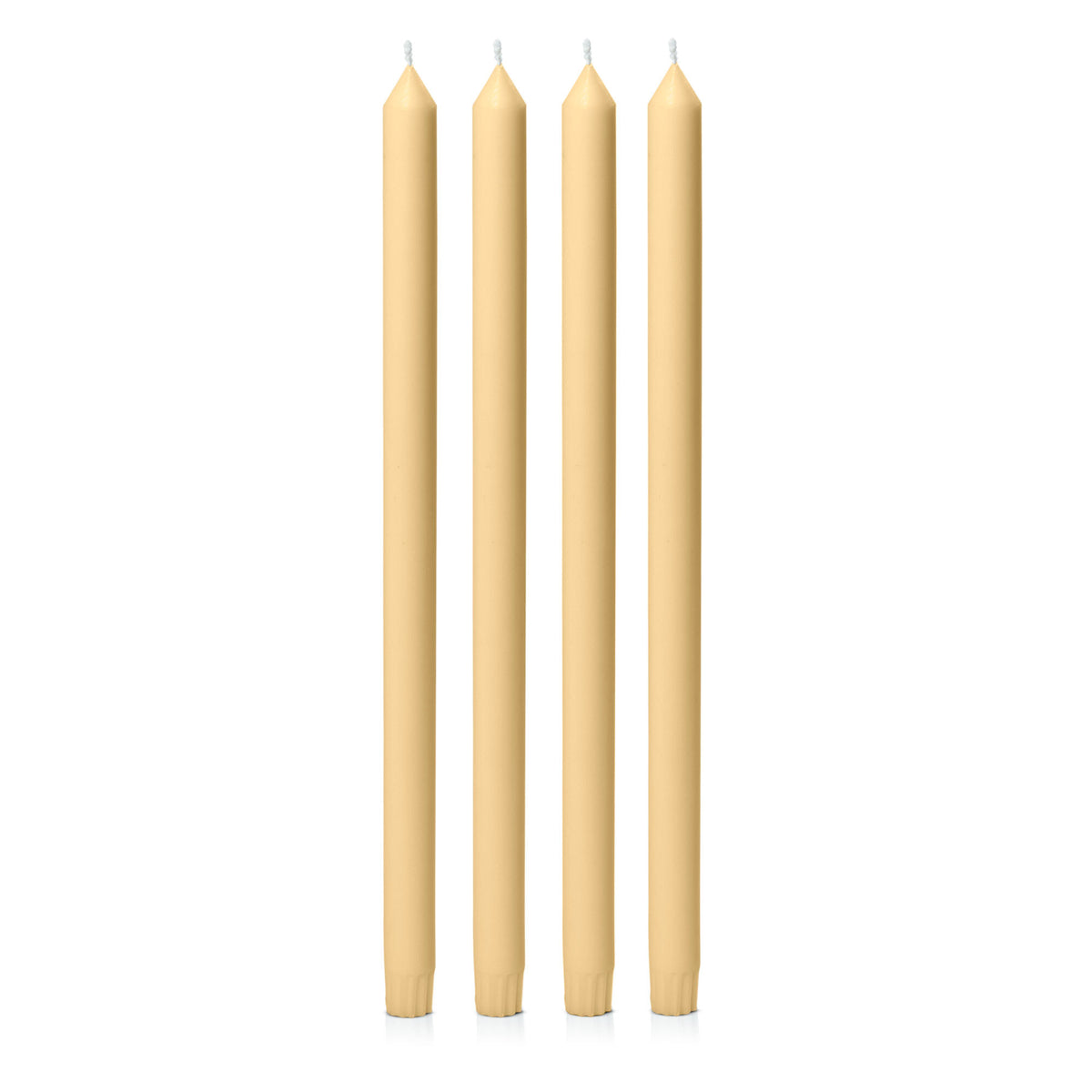 Gold 40cm Dinner Candles Pack of 4