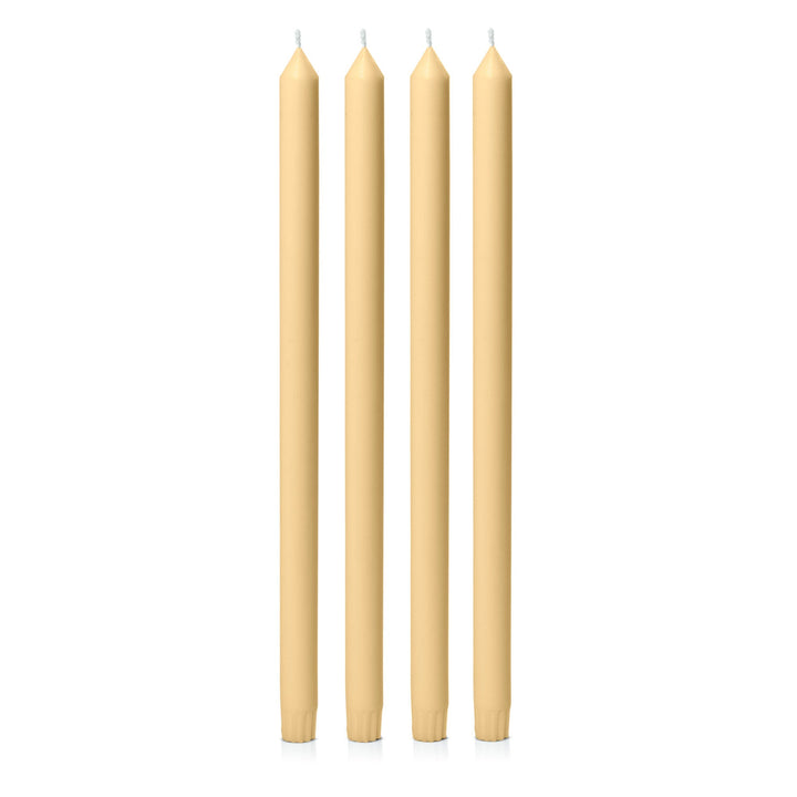 Gold 40cm Dinner Candles - Pack of 96