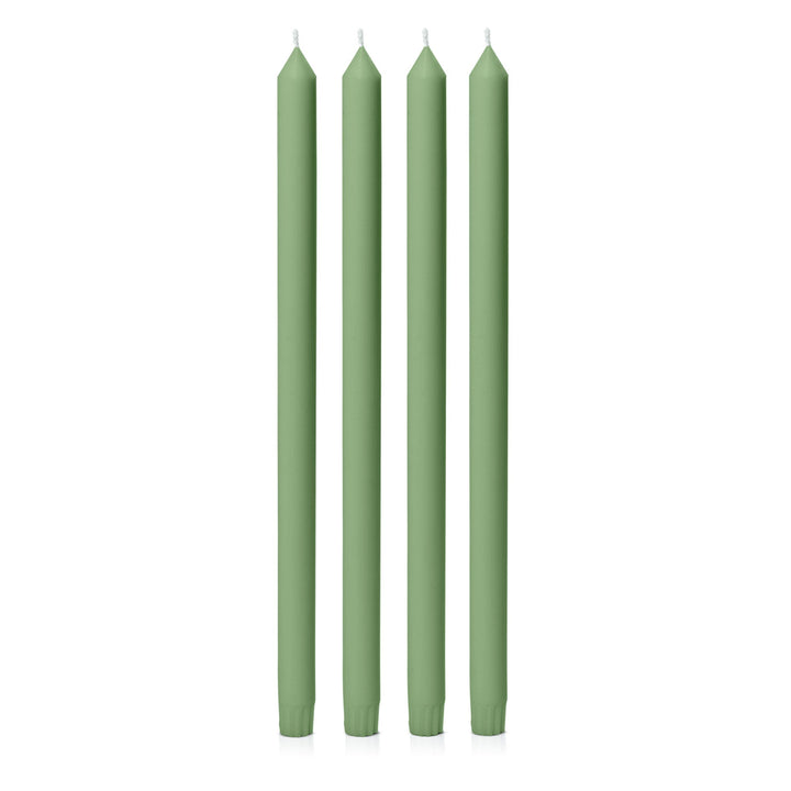 Green 40cm Dinner Candles - Pack of 96