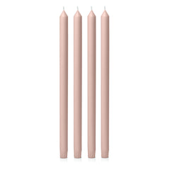 Heritage Rose 40cm Dinner Candles Pack of 4