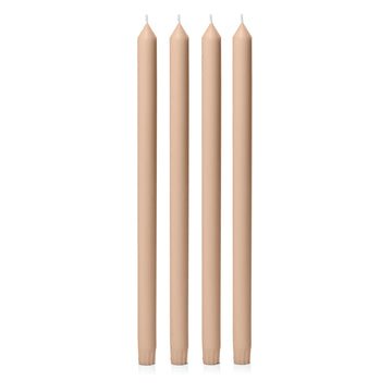Latte 40cm Dinner Candles - Pack of 96
