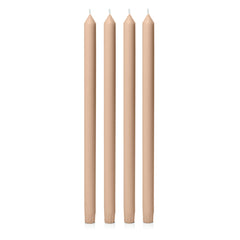 Latte 40cm Dinner Candles Pack of 4