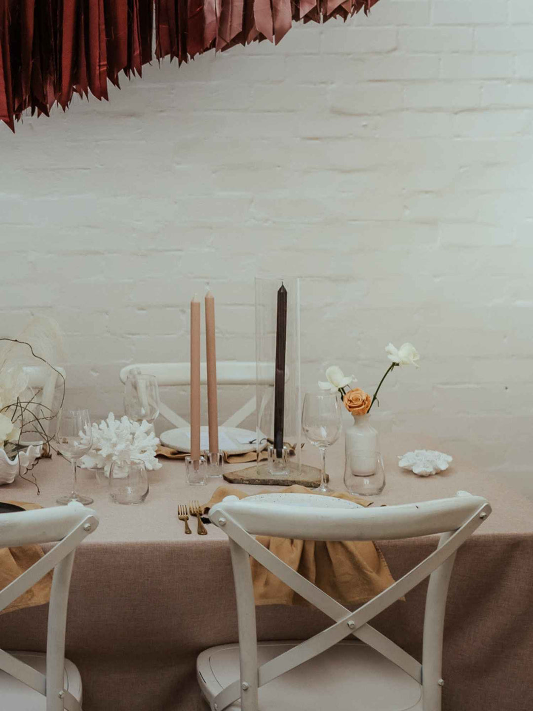 Latte 40cm Dinner Candles - Pack of 96