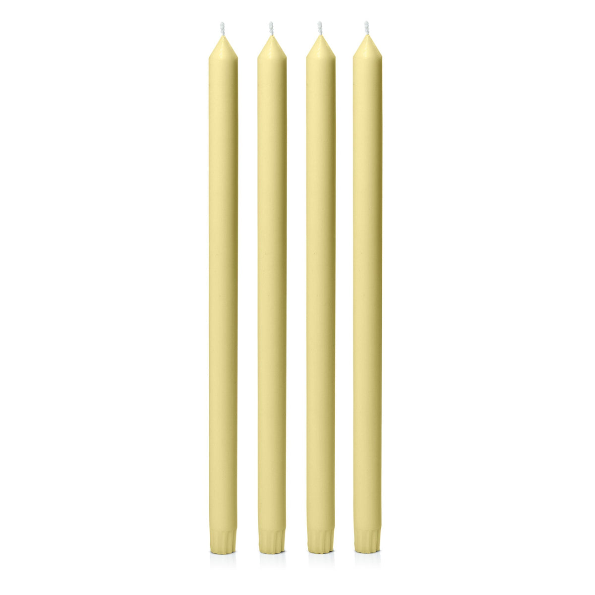 Lemon 40cm Dinner Candles - Pack of 96