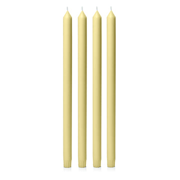 Lemon 40cm Dinner Candles - Pack of 96