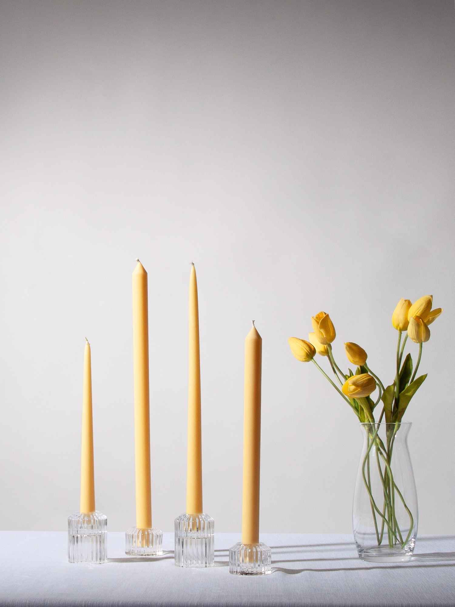 Lemon 40cm Dinner Candles - Pack of 96