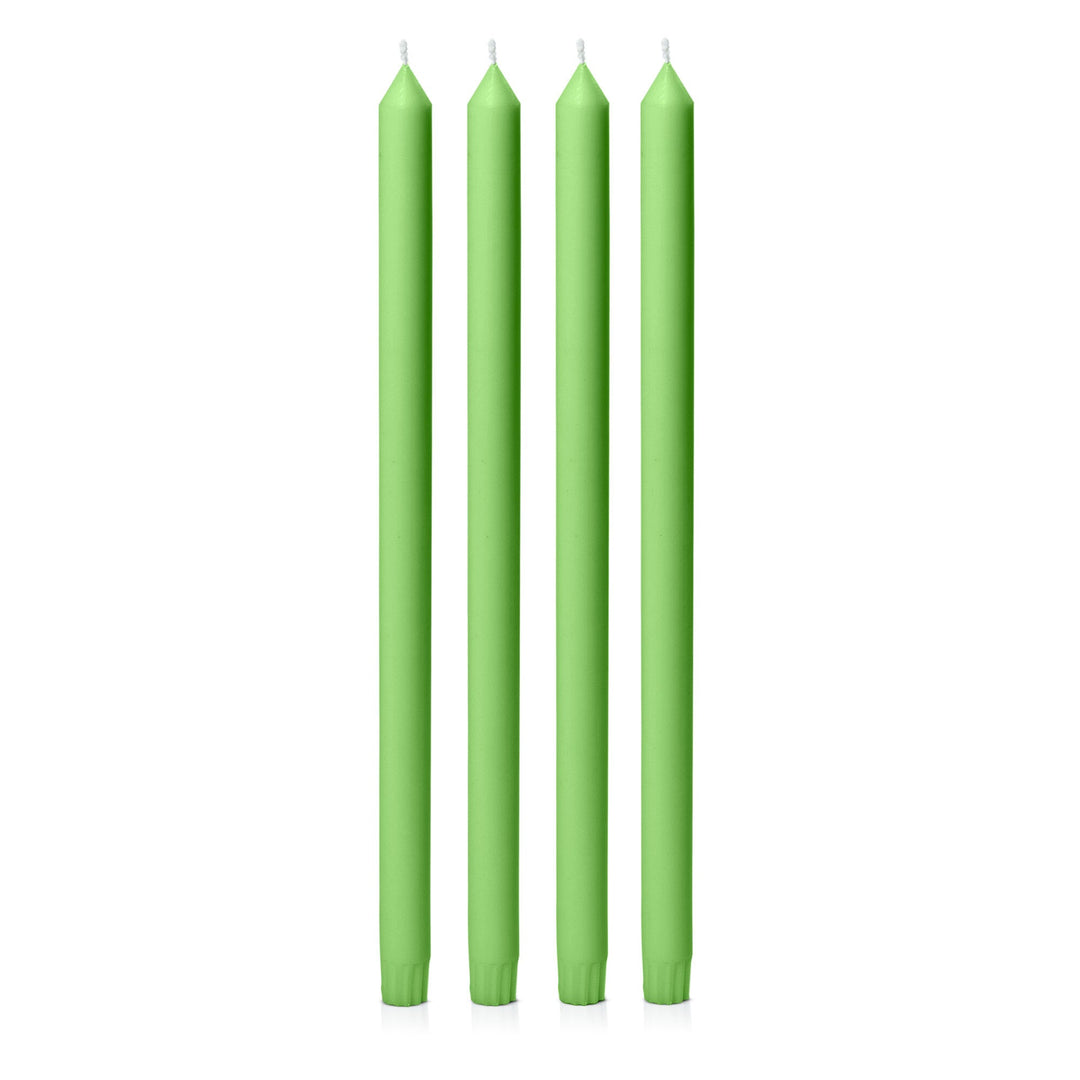 Lime 40cm Dinner Candles - Pack of 96