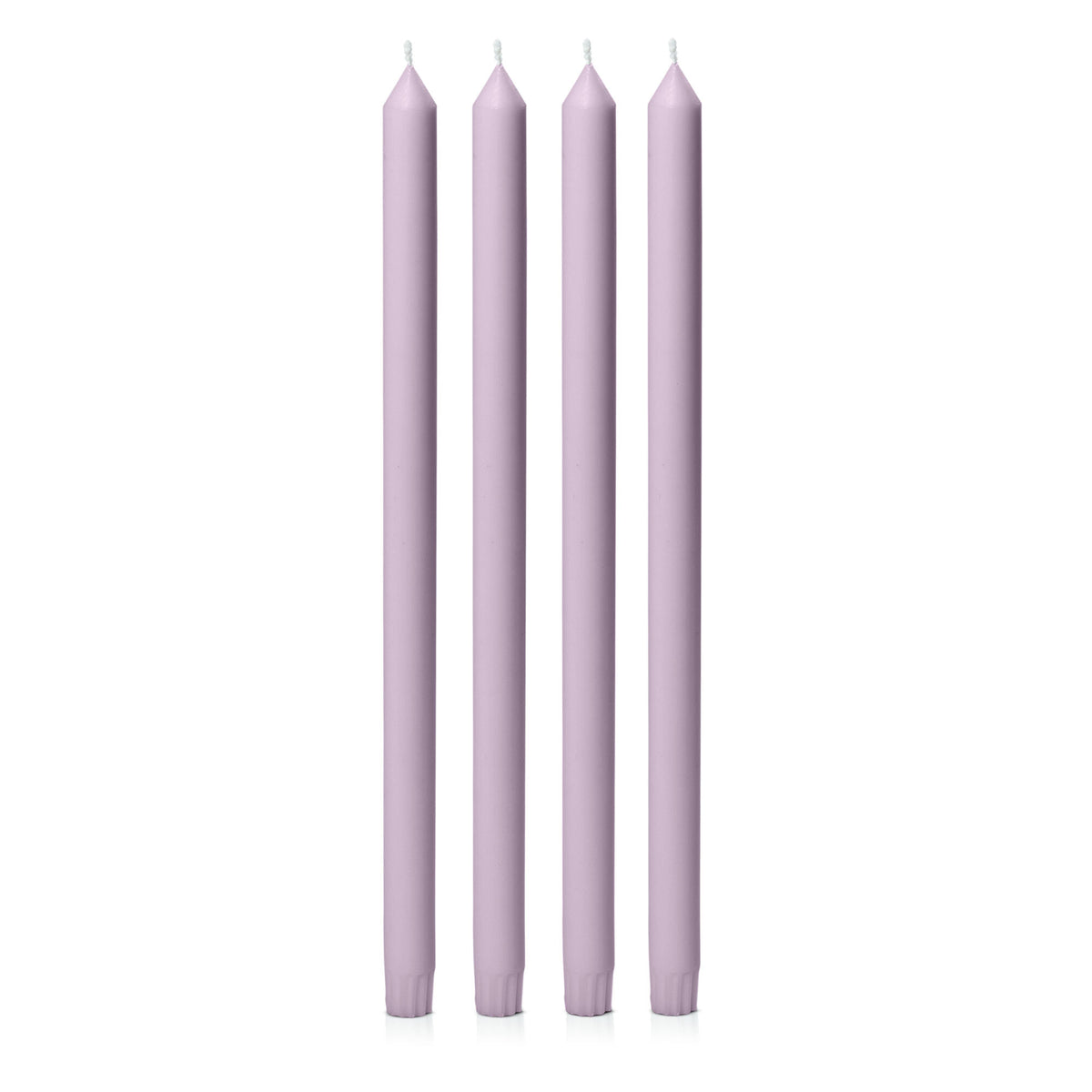 Lilac 40cm Dinner Candles Pack of 4