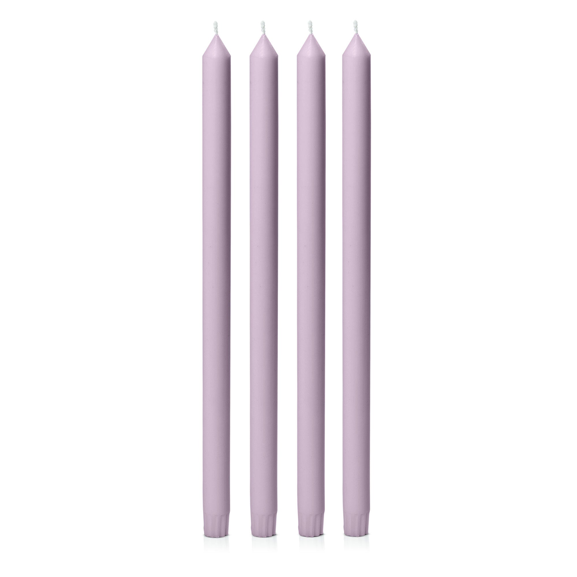 Lilac 40cm Dinner Candles Pack of 4