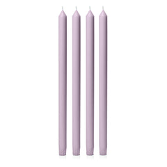 Lilac 40cm Dinner Candles Pack of 4