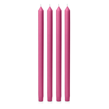 Magenta 40cm Dinner Candles - Pack of 96