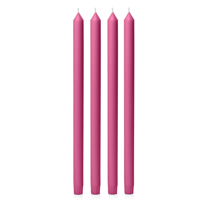 Magenta 40cm Dinner Candles - Pack of 96