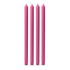 Magenta 40cm Dinner Candles Pack of 4