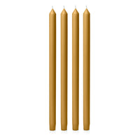 Mustard 40cm Dinner Candles