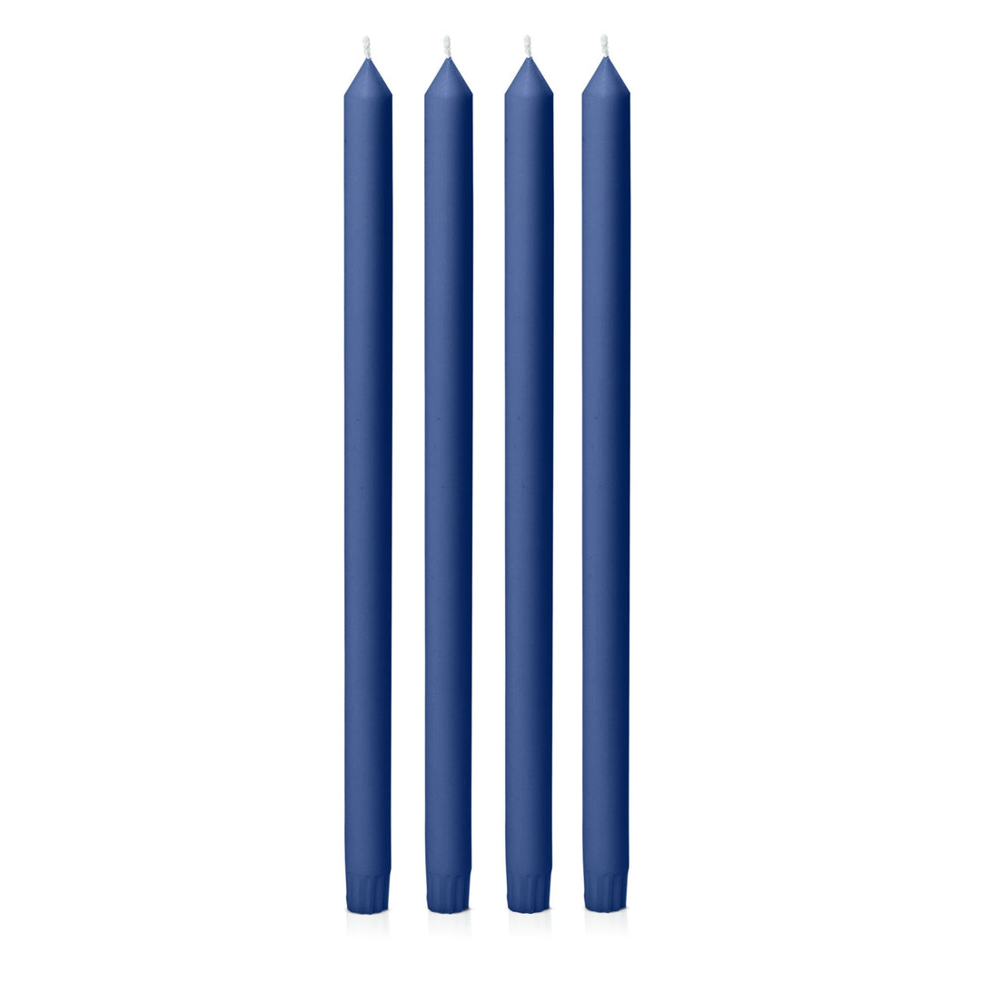 Navy 40cm Dinner Candles - Pack of 96