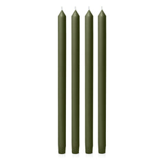 Olive 40cm Dinner Candles Pack of 4