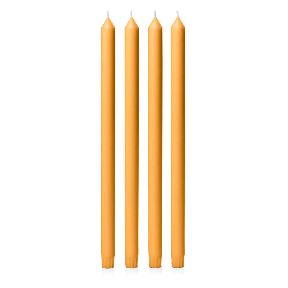 Orange 40cm Dinner Candles Pack of 4