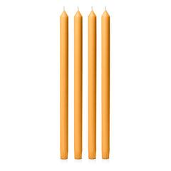 Orange 40cm Dinner Candles Pack of 4