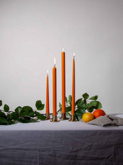 Orange 40cm Dinner Candles Pack of 4