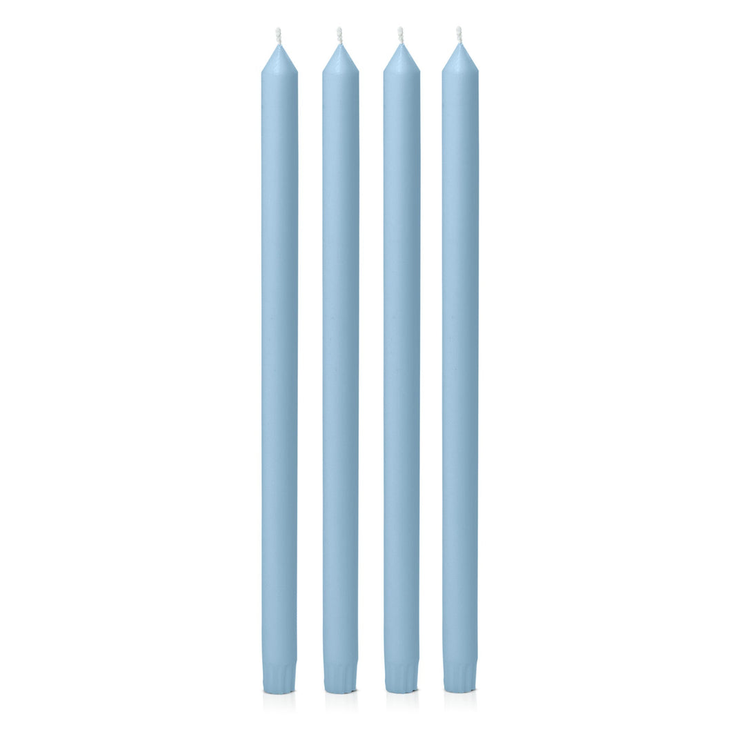 Pastel Blue 40cm Dinner Candles - Pack of 96