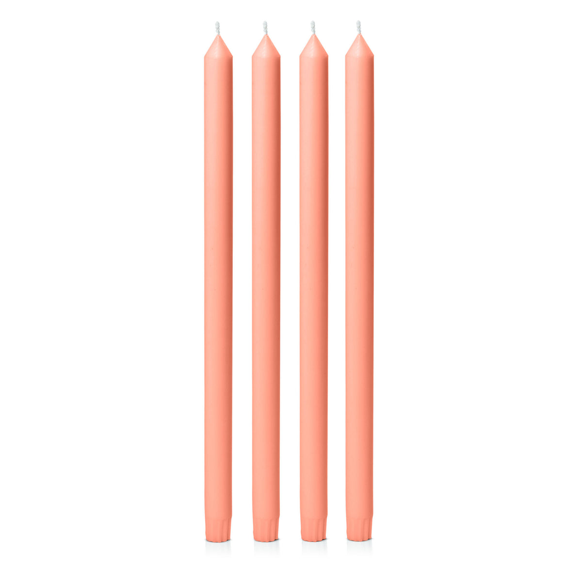 Peach 40cm Dinner Candles Pack of 4
