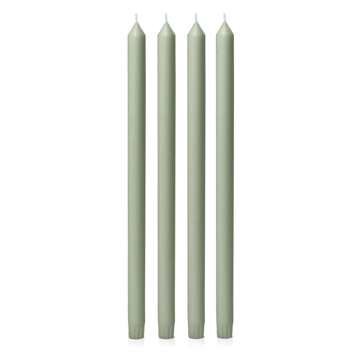 Pale Eucalypt 40cm Dinner Candles - Pack of 96