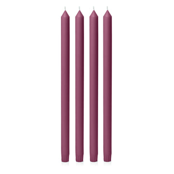 Plum 40cm Dinner Candles Pack of 4