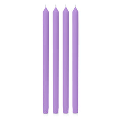 Purple 40cm Dinner Candles Pack of 4