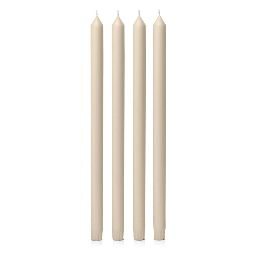 Sandstone 40cm Dinner Candles - Pack of 96