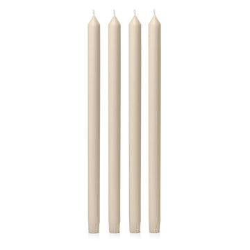 Sandstone 40cm Dinner Candles - Pack of 96