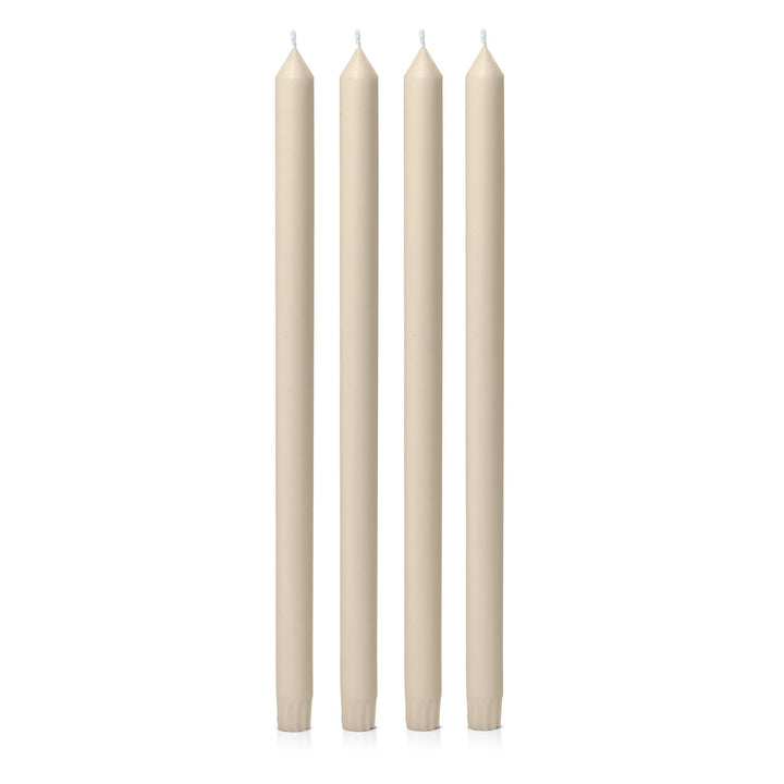 Sandstone 40cm Dinner Candles - Pack of 96