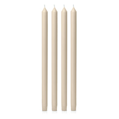 Sandstone 40cm Dinner Candles Pack of 4